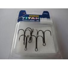 Anzois Barros Titanus Triple Hook-BN nº2 5Pcs